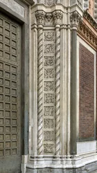 Portal Facade, Chiesa Santa Maria del Carmine, Milan, Italy